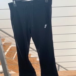 Black boot cut sweats for women